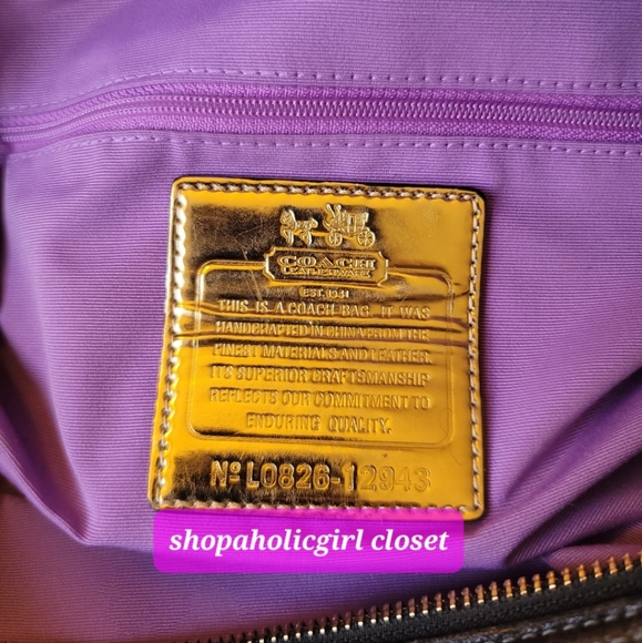 Authentic Coach Op Art Black Satchel Handbag Purse - Picture 11 of 13